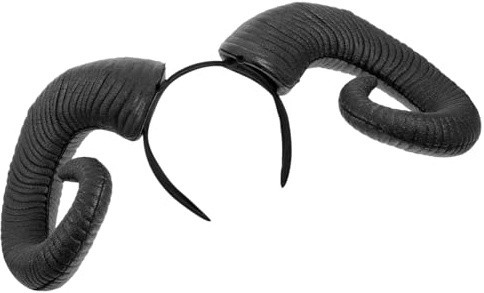 WOONEKY Schwarzes Kreatives Hörner-haarreif Halloween Kostüm Kopfschmuck für Erwachsene Feine Verarbeitung Festliches Accessoire für Party und Geisterfest Originelles Geschenk für Freunde