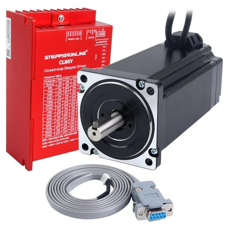 Closed Loop Schrittmotor CNC KIT 12.00Nm 6.0A Nema 34& Treiber CL86Y-V20 | STEPPERONLINE, 1 Achse, Treiber 0-8.5A 20-80VAC / 30-110VDC