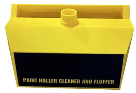 Limpiador de rodillos de pintura, herramienta de limpieza con mango ergonómico, reutilizable, eficiente para rodillos de 9 pulgadas, dispositivo de limpieza de rodillos de pintura
