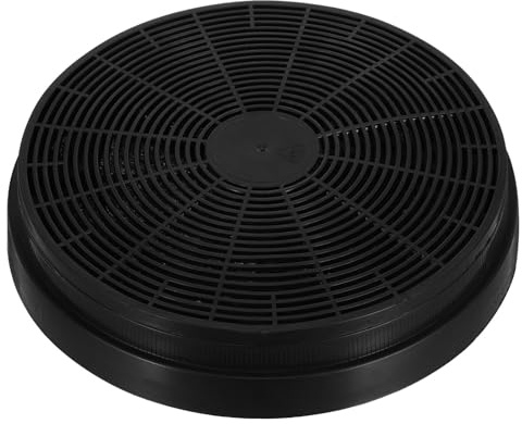 ELAYARD Circular Plastic Range Hood Filter with Activated Carbon for Kitchen Ventilation, Blocks Odors and Smoke, Compatible Replacement Accessory for Kitchen Exhaust Systems