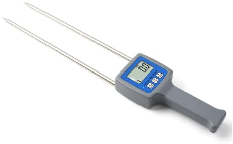 Medidor de Humedad Para Serrín Virutas de Madera Heno Turba y Polvo, Medidor de Humedad Digital Probador de Contenido de Agua Con Sonda de Punción LCD Backlight Para Agricultura