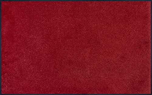 Wash+Dry Fußmatte, Regal Red 75x120 cm, innen und außen, waschbar, Rot