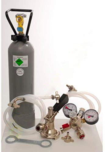 Zubehörpaket 4 mit 2,0 kg CO2 für 2 leitige Zapfanlagen mit 1 * Flach Fitting und 1 * 5 L Adapter