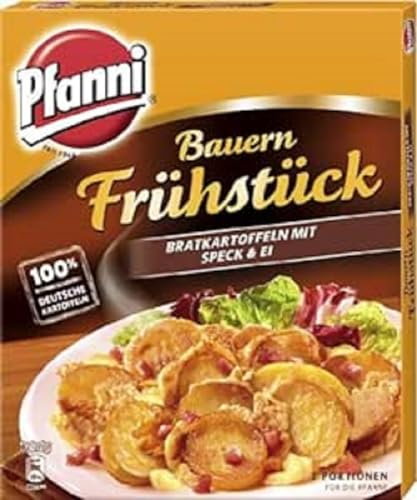 Pfanni Kartoffelfertiggericht Bauern Frühstück Bratkartoffeln mit Speck & Ei 100% deutsche Kartoffeln 5x 400 g