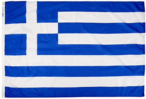 Annin Flagmakers Griechenland-Flagge, hergestellt nach Offiziellen Design-Spezifikationen der Vereinten Nationen, 1,2 x 1,8 m (Modell 193011)