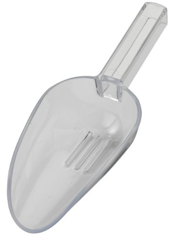 Eisschaufel aus Kunststoff, transparent, mit Ablauf, 200 ml