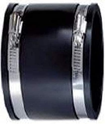 AquaForte PVC Elastomer, flexible Muffe, Ø 110 mm/ 4 (Klemmbereich 110-100mm), enorm flexibel!, Schwarz