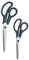 Viners Everyday Set of 2 Scissors | 8 Inch & 10 Inch Stainless Steel Multipurpose Kitchen Scissors | Black