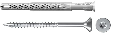 Fischer Langdübel SXRL 8x120 WT ls (50 Stk.) mit Senkkopfschraube und Torxantrieb