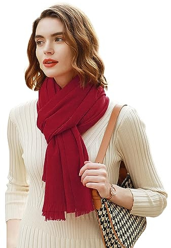 RIIQIICHY Schal Damen Winter Kuschelig, Weicher Breiter Winterschal | Kuscheliger Damenschal für Herbst und Winter, ideal als Schultertuch oder Stola für Abendkleid, Hochzeit und als Geschenk