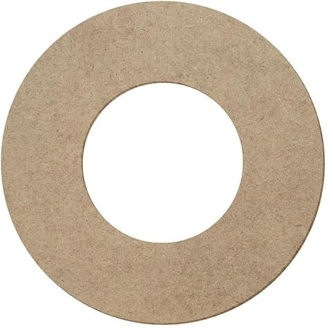 Discos de madera DM con agujeros para decoración de manualidades, 5 – 40 cm, diámetro exterior: 30 cm, diámetro interior: 22 cm