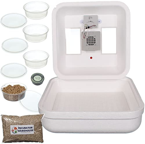 HovaBator 2370 Reptile Egg Incubator Kit with Digital Thermostat, Fan & Egg Trays - Complete Hatching Kit for All Reptile Eggs