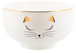 PYLONES, Bol Matinal - Ciotola in porcellana, 13 Ø x 7 cm, colore: Bianco