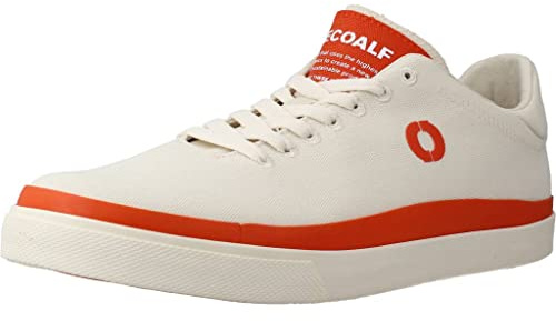 ECOALF, Rinalf Herr och kvinnor Rinalf Revced Polyester Vintage, Veganer, Sneakers, Unisex Sneakers, Sneakers med snörning, Ljus orange, 42 EU