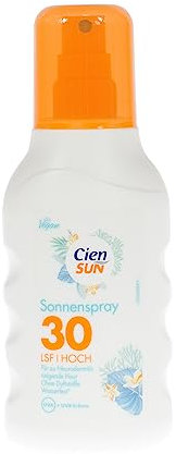 Cien Sun Sonnnenspray LSF 30 200ml Vegan Wasserfest Made in Germany (20)