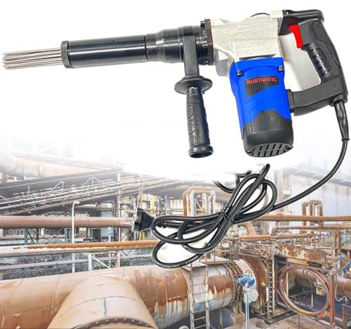 Pistolet de Dérouillage D'aiguille Électrique 1100W, Détartreur D'aiguille à Main, Machine de Nettoyage pour Enlever la Rouille, Nettoyeur de Scories de Soudage,110V