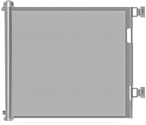 Trappgrind Utdragbar 300 Cm Rullgaller Höjd 86cm Stängningsgaller (Color : Grau, Size : 300cm)
