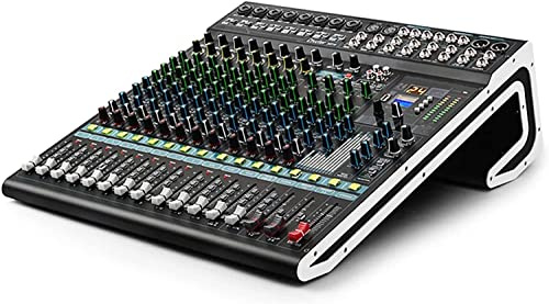 Mezclador de DJ Mezclador de audio Blueteeth profesional de 16 canales con consola de mezcla de sonido USB Mezclador de consola de audio para DJ de escenario de grabación para Party Studio