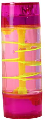 HiCOZZIE Lila Sanduhr-Mittelsäule, Drehteller, Öltropfen, Sanduhr, Gelee-Farbe, Benommenheit, Ölleck, Heimhandwerk, Dekoration, Langlebig, Einfache Installation, Einfach zu Bedienen