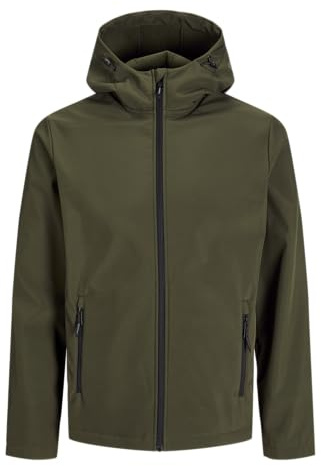 JJ REBEL Herren JREBLIAM Softshell Jacket Jacke, Forest Night, L