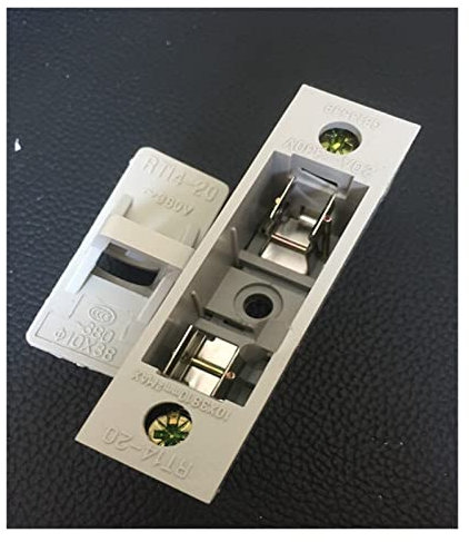 1 Stück RT14-20 380 V Sicherungshalter for 10 x 38 mm mit Sicherung 1A 2A 3A 4A 5A 6A 8A 10A 16A 20A 25A 32A (Size : Only hold)