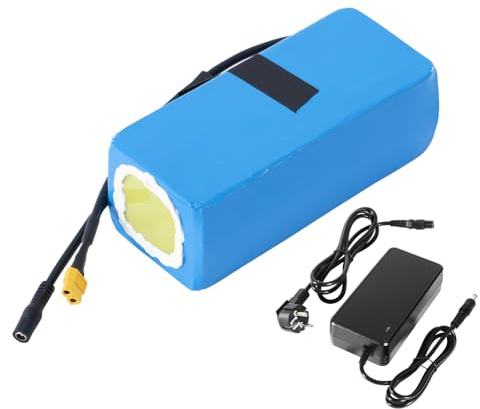 SEASON Batería de iones de litio de 36 V 10,4 Ah 10S4P de repuesto con 20 A BMS y cargador de 2 A para bicicleta eléctrica y scooter