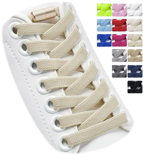 Puzeam 2 Pares de Cordones Elásticos para Zapatillas