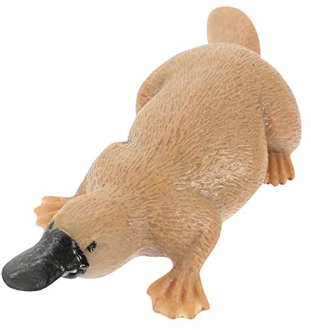 ifundom Miniatur Tierfigur Lebensechte Simulation Eines Schnabeltiers Perfektes Deko-Element Für Kinderzimmer Garten Und Sammler Lernspielzeug Für Tiererkennung Und Kreativität