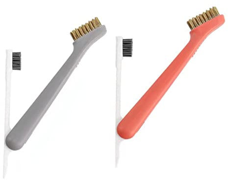 Healeved 2pcs Rotary Wire Brush for Kitchen Ventilator Cleaning Stove Brush for Hob Cleaner for Grout Cleaning