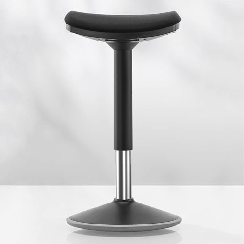 Vituord Sgabello Ergonomico in Piedi, Seduta Girevole a 360°, Sgabello Oscillante Regolabile in Altezza, con Cuscino in Memory Foam E Base Antiscivolo, per Casa E Ufficio