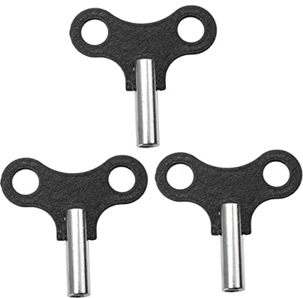Garneck Metal Clock Winding Keys with High Reliability 3pcs for Wooden Clocks Easy to Insert and Remove Simple Elegant Design and Workmanship and Household Use