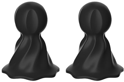 Kutocesy Nipple Suction Cup Silicone Nipple Stimulates Women Nipple Suckers for Pressure Breast Vacuum Pump SM Couples Sex Toy (Black)