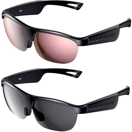Domars AI Smart Bluetooth Glasses with BOSS Speakers,Music Playback,Music Control,Answering Calls,Ai Translation,ENC Noise Cancelling,UV Protection,4H Playtime for Driving Cycling Running