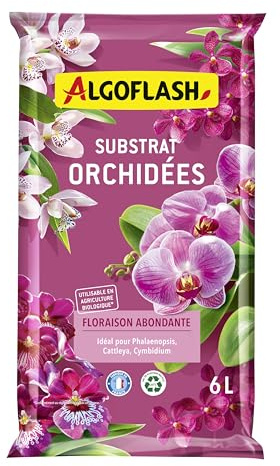 Algoflash Substrat Orchidées, Utilisable en Agriculture Biologique - 6 L