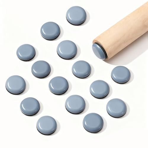 25 STK Möbelgleiter Teflon Selbstklebend,20mm PTFE Teflongleiter Selbstklebende Möbelgleiter für Schwere Möbel Stuhlgleiter Kunststoffgleiter Möbelschieber für Stühle Teppich Laminat Parkett(Runde)