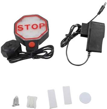 Jelquix Garagen-Parksensor, Präziser Ultraschall-Blink-Stopp-Assistent-Sound für Autos, Material ABS (Black)