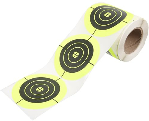 Autocollant Rond Fluorescent pour Tir Sportif, 1 Rouleau Papier