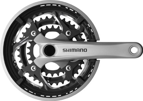 Shimano FC-T551 3x10-fach Kurbelgarnitur, Black, 175 mm