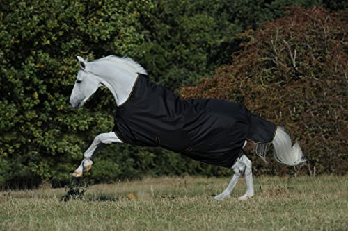 Bucas Irish Turnout Light 50g High Neck 1200D - Black/Gold, Größe:120