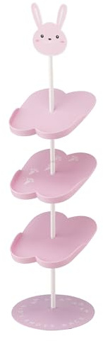 YAMAZAKI 7962 Kids Shoe Rack Rabitt, pink, Steel/Polypropylene, 18 x 18 x 67 cm
