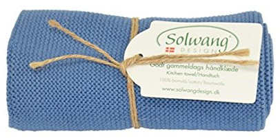 Solwang Handtuch gestrickt in Blau (H21 staubig blau)