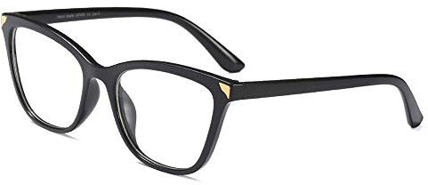 YOFASEN Occhiali Uv400 Con Montatura Grande, Occhiali Anti-Ultravioletti, Anti-Mal Di Testa, Anti-Luce Blu E Anti-Fatica, Adatti Per Uomini E Donne,Nero