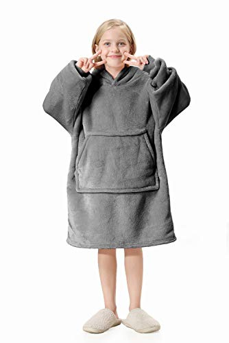 Flannel Kids Children's Hoodie Blankets, Soft Lightweight Flannel Fabric, Oversized Soft And Cosy