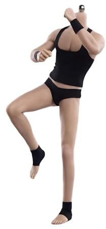 1/6 Skala Männlicher Körper,JIAOU DOLL 12inch Männliche Super Flexible Starke Muskeln Nahtlose Action Figur Körper Kollektion (JO-K10A, Gebräunte Haut)