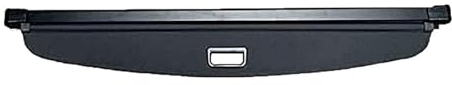 Auto Einziehbarer Laderaumabdeckung für VW TOURAN 2006-2012 2013 2014 2015, Kofferraumabdeckung Hutablage Zum Schutz Der PrivatsphäRe Cargo Cover,Black