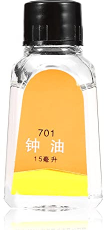 Glomora Uhrenschmieröl, 15 Ml Wartungs- Und Reparaturöl Für Antike Mechanische Taschenuhren, Kinematische Viskosität: 17–21 CST, Ideal Für Uhren Und Präzisionsinstrumente