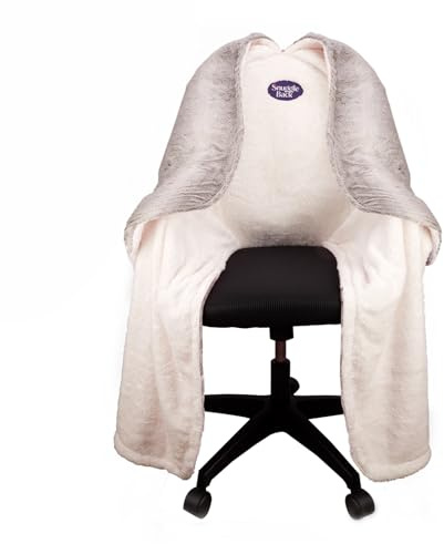Den ursprungliga kontorsstols-filten från SnuggleBack; mysig bekväm kontorsstol sjal fästs för bekväm värme och handsfree. Håll dig varm på vintern eller sommaren. Sherpa pälsfoder