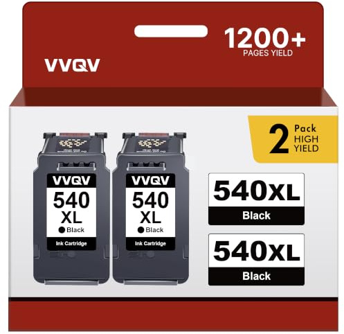 VVQV 540 XL DruckerPatronen PG-540 schwarz Patronen 540 Multipack schwarz DruckerPatronen pixma für Canon 540 PG540 XL PG540 TS5150 MG3650s MG3650 TS5151 MG3600 MG4200 MG3550