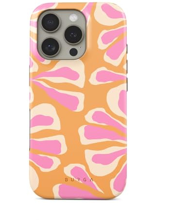 BURGA Handyhülle für iPhone 16 Pro – Unisex Hybrid-Schutzhülle mit stoßdämpfendem TPU & kratzfester Außenschale, erhöhter Displayrand, MagSafe-kompatibel, kabelloses Laden, stylisches Design