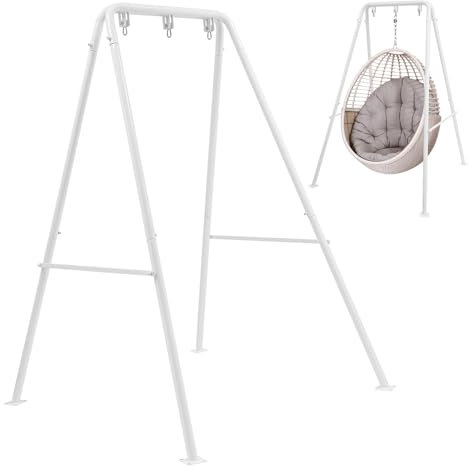 Cadre de fauteuil suspendu, cadre de hamac, cadre portable pour fauteuil suspendu, facile à monter (fauteuil suspendu non inclus), cadre de hamac pour intérieur/extérieur